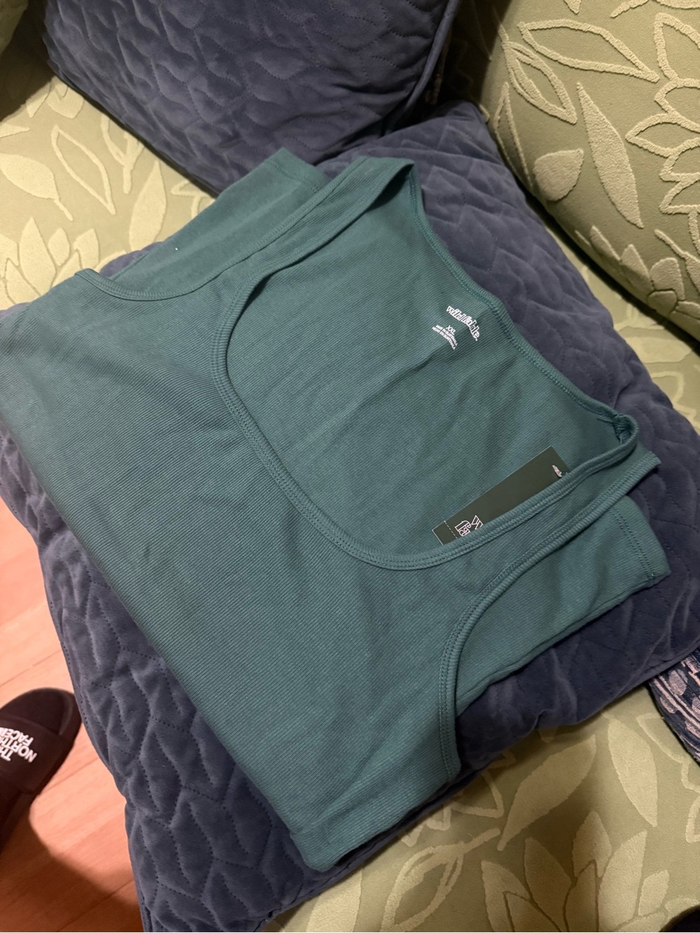 Target Dark Green Ribbed Tank Top